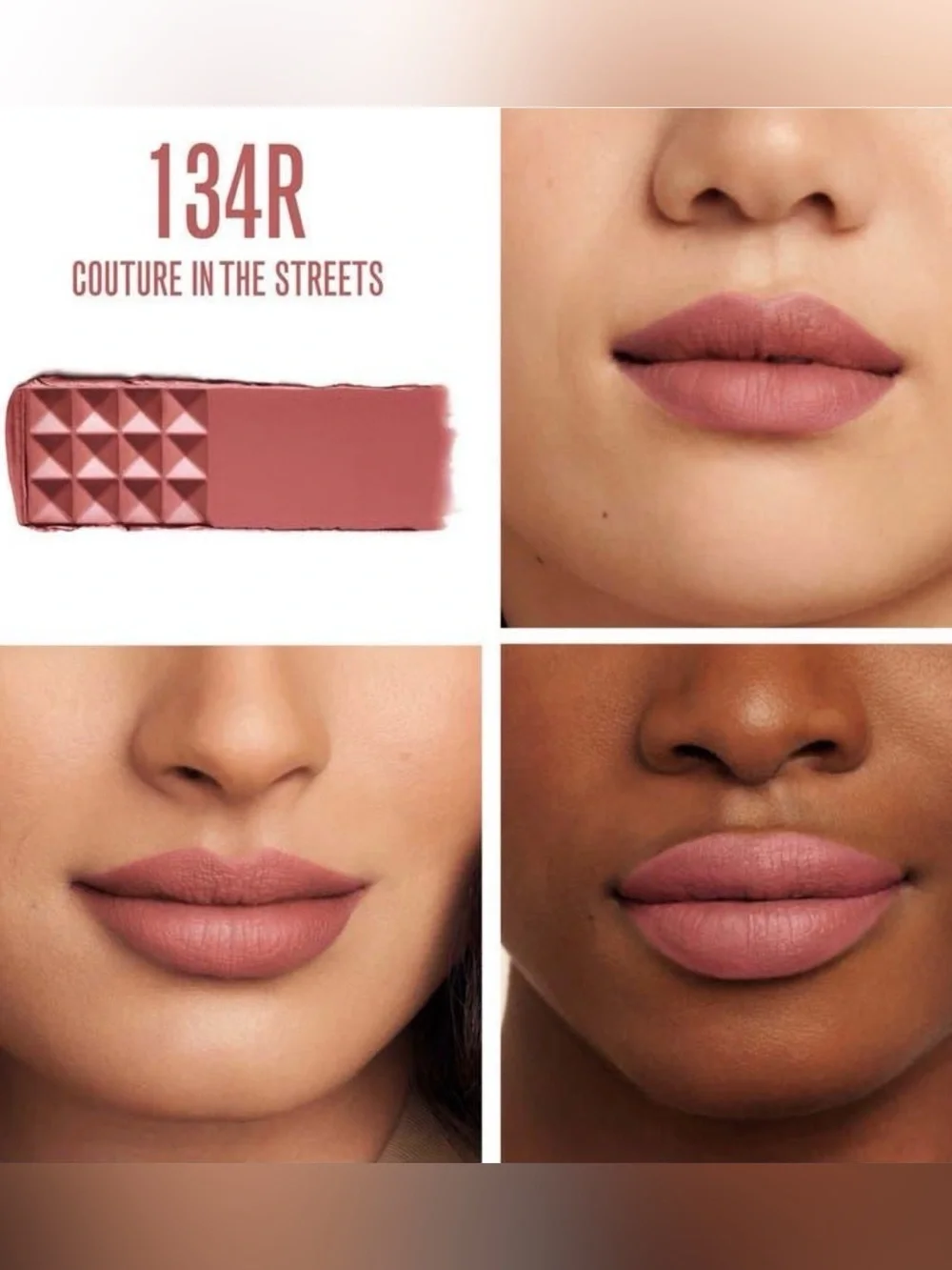 Valentino Beauty Spike Buttery Matte Lipstick - 134R Couture in the Streets BNIB